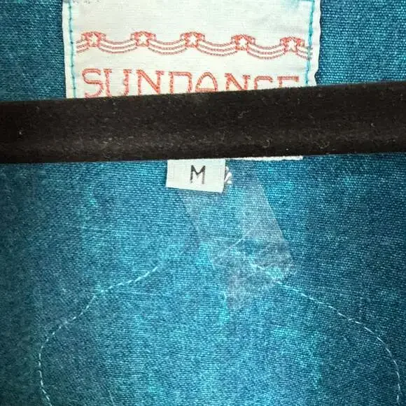 Vintage Sundance Hand Painted Southwestern Denim Jacket - Picture 3 of 6